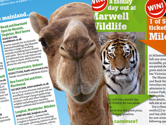 Extracts of pages from Families Solent East issue 23